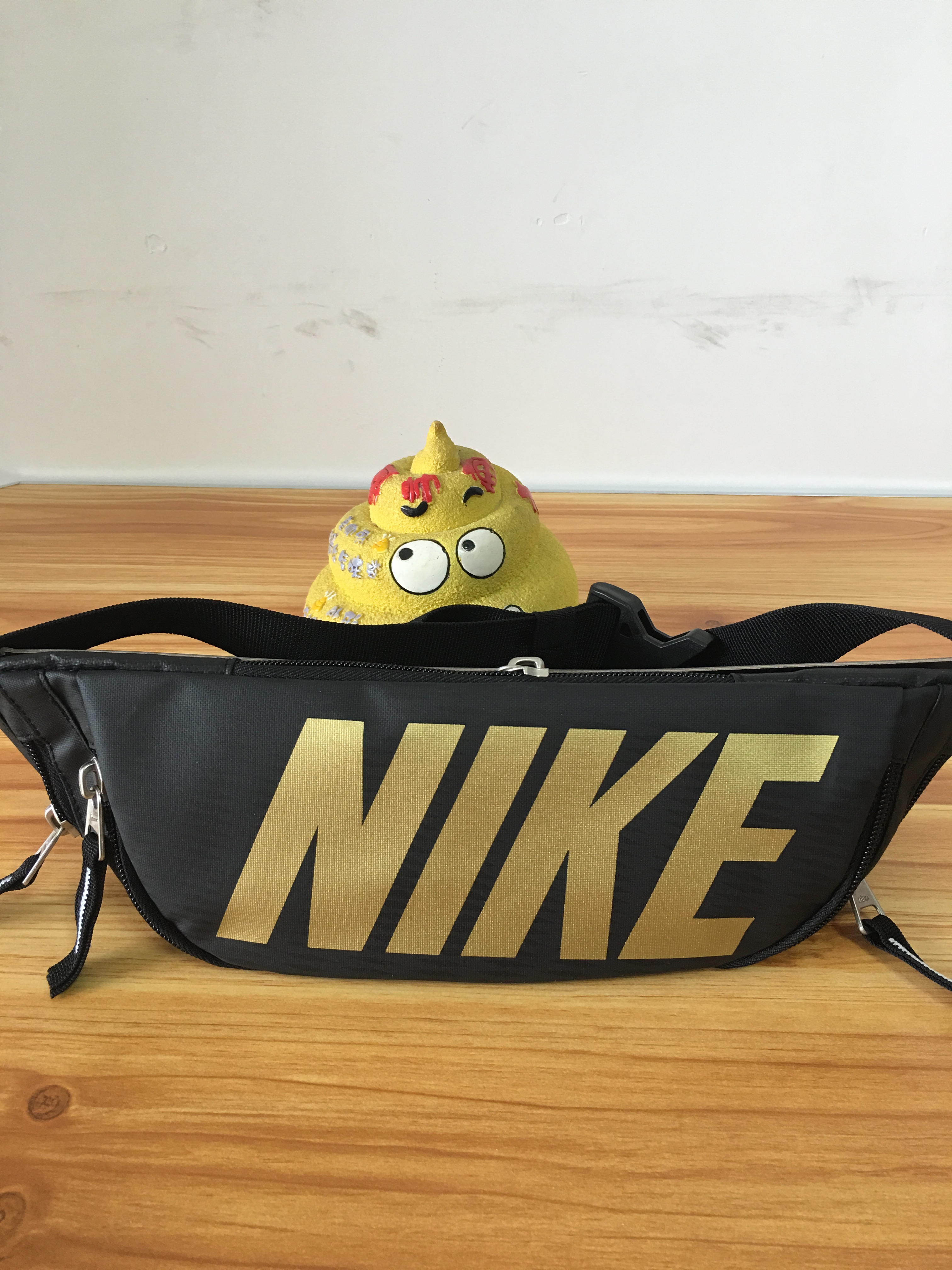 Nike Cavans Waist Bag Black Gold Logo